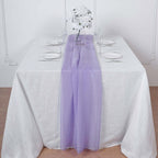 Chiffon 6ft Table Runner Lavender Lilac - Flowy & Lightweight Table Decor