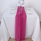Chiffon 6ft Table Runner Fuchsia - Flowy & Lightweight Table Decor