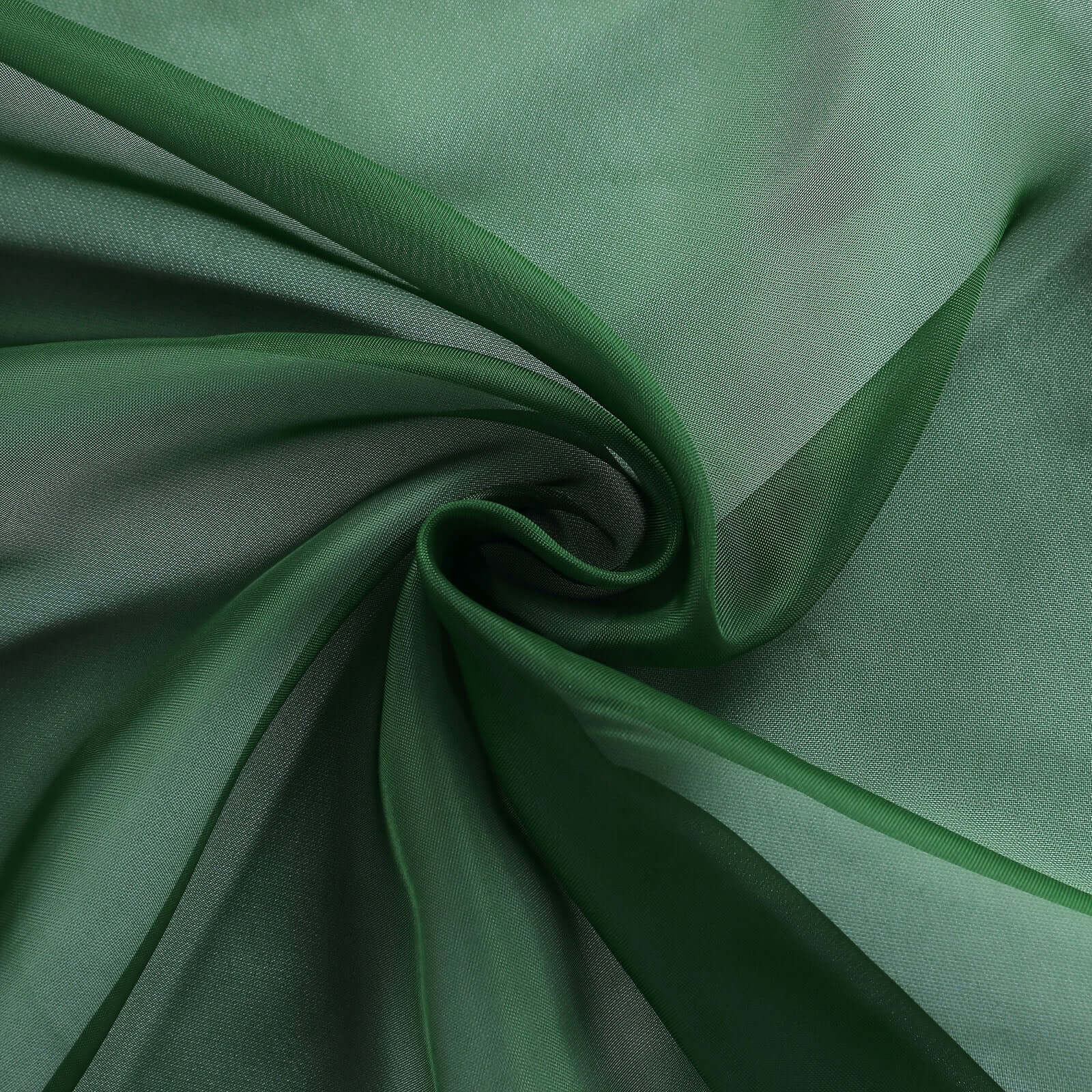 5 Pack Chiffon Chair Sashes Hunter Emerald Green - Soft & Lightweight Designer Chair Bows 22"x78"