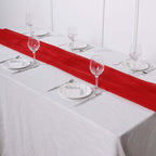 Chiffon 6ft Table Runner Red - Flowy & Lightweight Table Decor