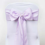 5 Pack Polyester Chair Sashes Lavender Lilac 6"x108"