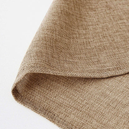 Faux Burlap Jute 90"x132" Rectangle Tablecloth Natural - Rustic Seamless Event Table Linen