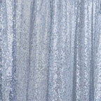 8ftx8ft Dusty Blue Sequin Event Curtain Drapes, Backdrop Event Panel