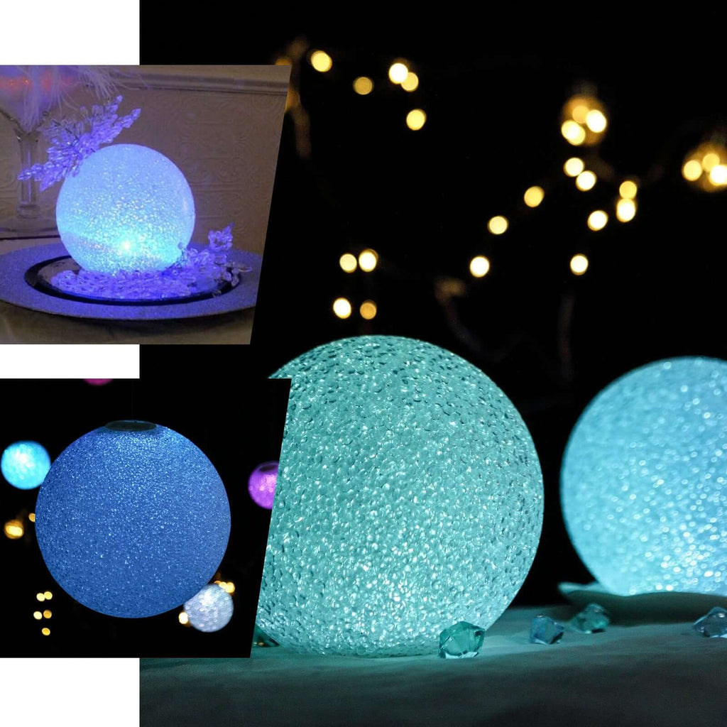 LED Color Changing Light Globe - Battery Operated Ball Centerpiece 10"