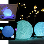 LED Color Changing Light Globe - Battery Operated Ball Centerpiece 10"