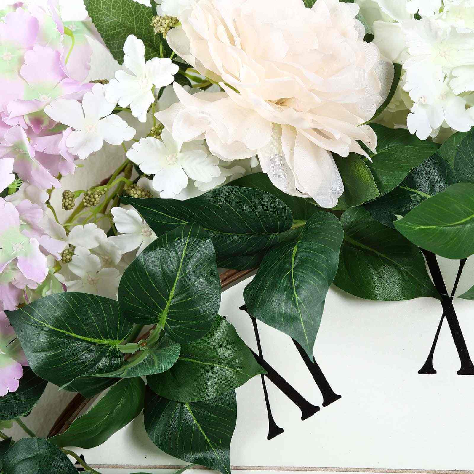 5ft Green Real Touch Artificial Poplar Leaf Garland, Flexible Vine