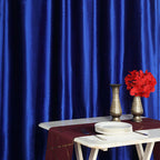 Royal Blue Crushed Velvet Backdrop Curtain â€“ 8ft x 8ft Event Drape with Rod Pocket, Privacy Panel for Photo Booths & Events