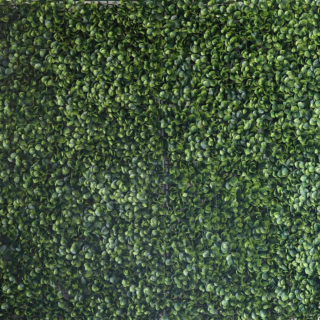 11 Sq ft. Green Boxwood Hedge Garden Wall Backdrop Mat - 4 Artificial Panels