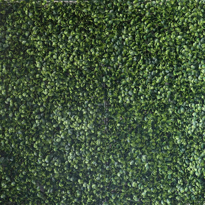 11 Sq ft. Green Boxwood Hedge Garden Wall Backdrop Mat - 4 Artificial Panels