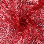 Sequin 90"x156" Rectangle Tablecloth Red - Seamless Twinkling Table Cover