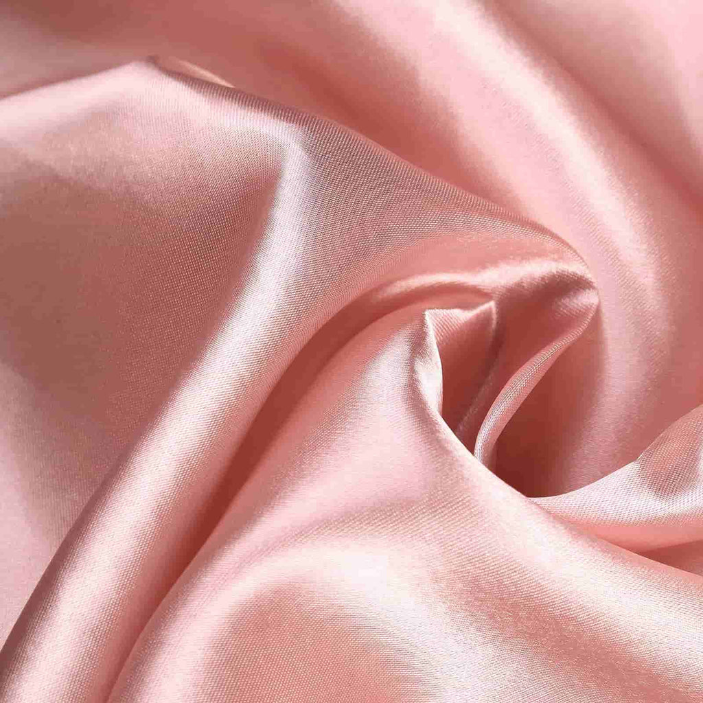 Satin 108" Round Tablecloth Dusty Rose - Smooth and Lustrous Table Cover