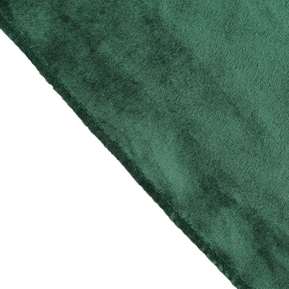 Premium Velvet 60"x102" Rectangle Tablecloth Hunter Emerald Green - Reusable & Soft Table Cover