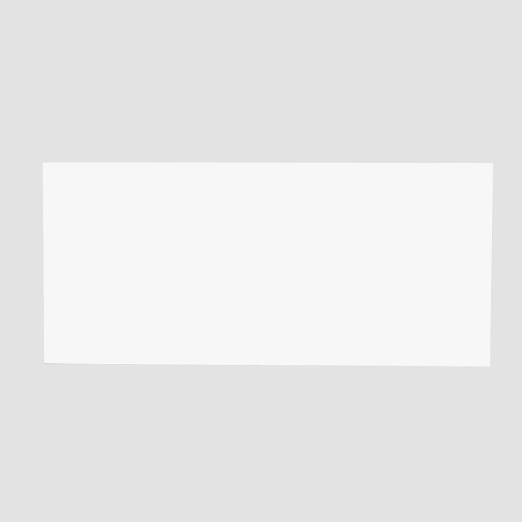 2-Pack Acrylic Plexiglass Sheets Rectangular Side Plates White - Protective Film Coating 40"x12"