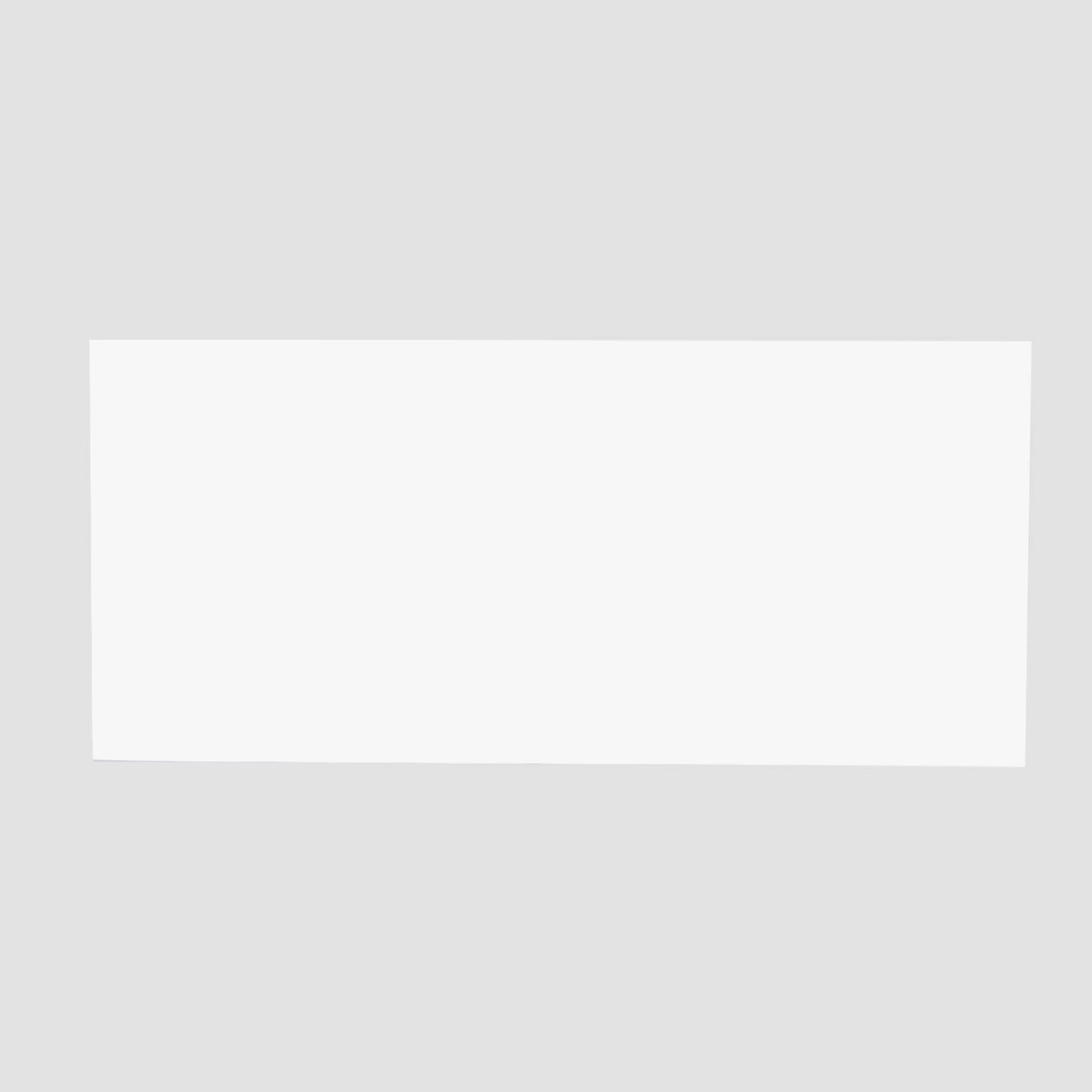 2-Pack Acrylic Plexiglass Sheets Rectangular Side Plates White - Protective Film Coating 40"x12"