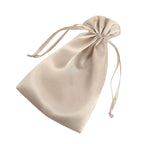 12 Pack 6"x9" Beige Satin Drawstring Wedding Party Favor Gift Bags