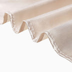 Satin Rectangular 60"x102" Tablecloth Beige - Smooth and Lustrous Table Cover