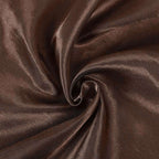 Satin Rectangular 90"x132" Tablecloth Chocolate - Seamless Table Cover