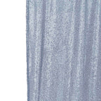 8ftx8ft Dusty Blue Sequin Event Curtain Drapes, Backdrop Event Panel