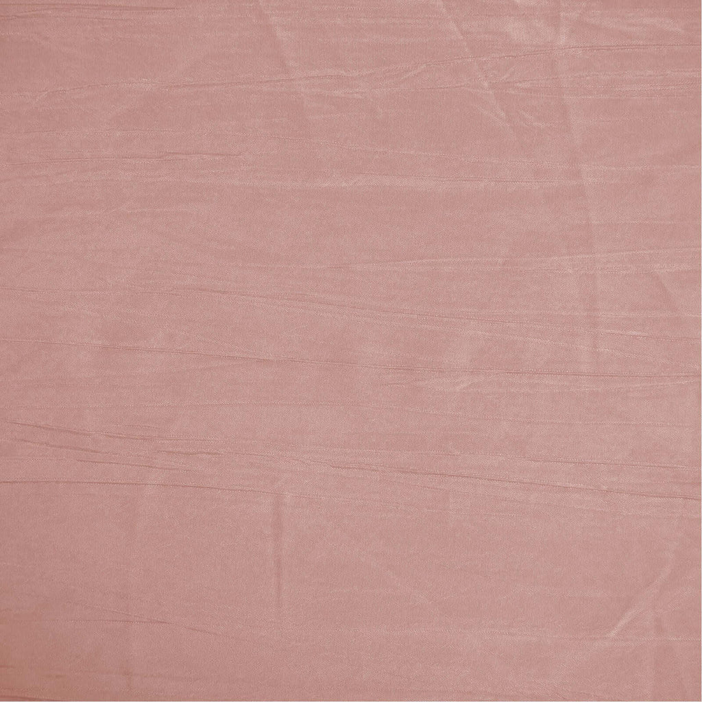 Taffeta 90"x156" Rectangle Tablecloth Dusty Rose - Accordion Crinkle Seamless Table Cover