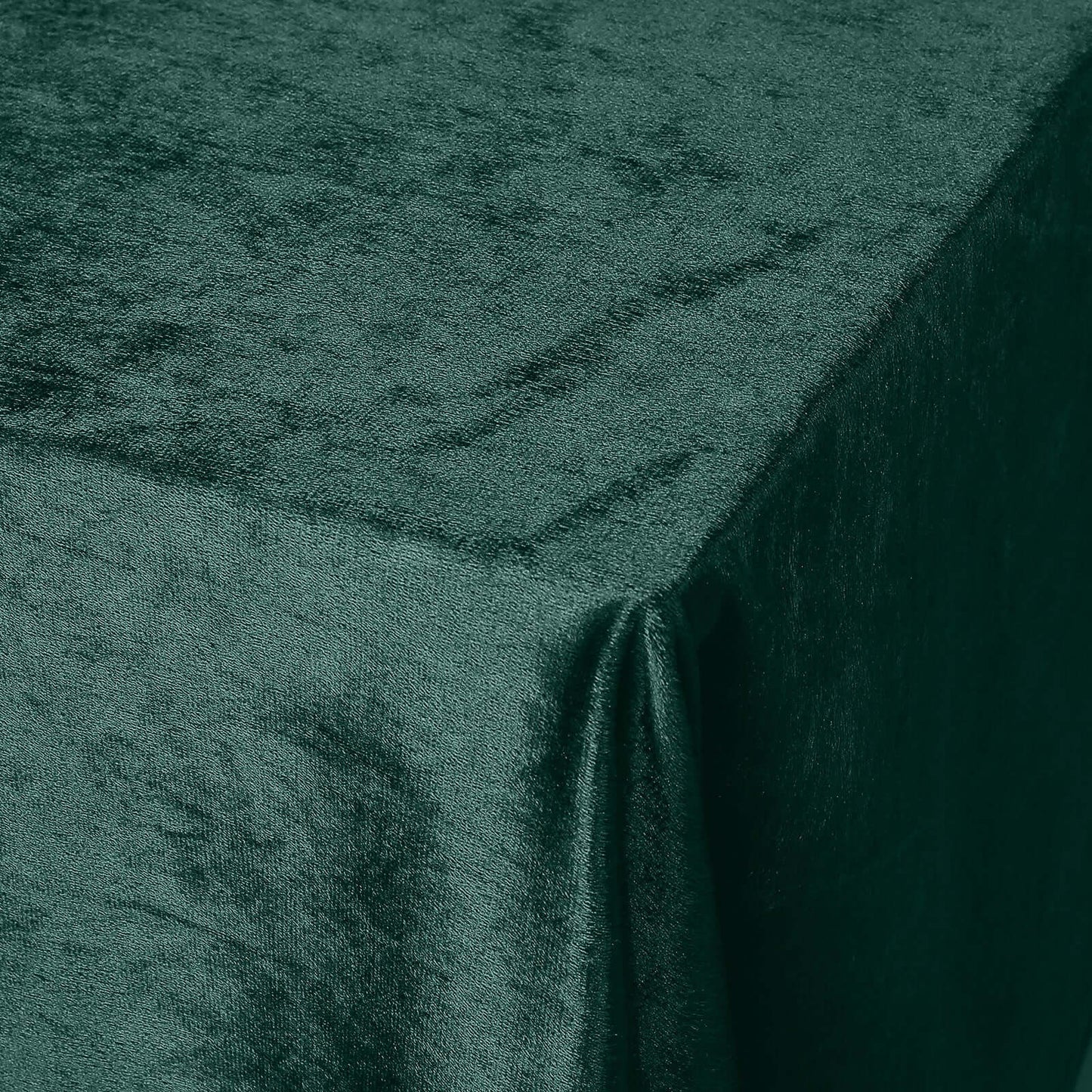 Premium Velvet 90"x156" Rectangle Tablecloth Hunter Emerald Green - Reusable Soft & Seamless Table Cover