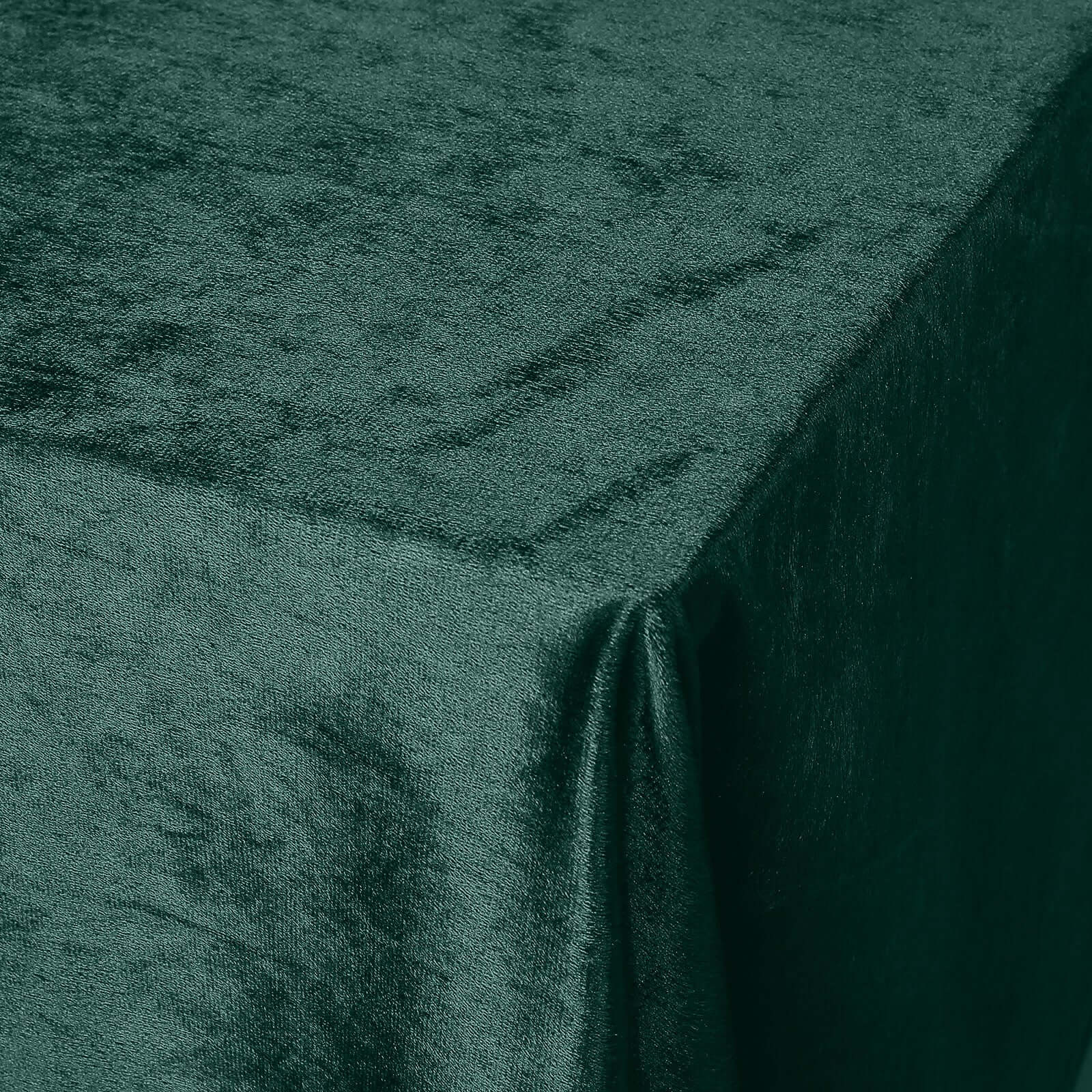 Premium Velvet 90"x156" Rectangle Tablecloth Hunter Emerald Green - Reusable Soft & Seamless Table Cover