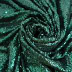 Sequin 60"x60" Table Overlay Square Tablecloth Hunter Emerald Green - Luxe Wedding Table Topper
