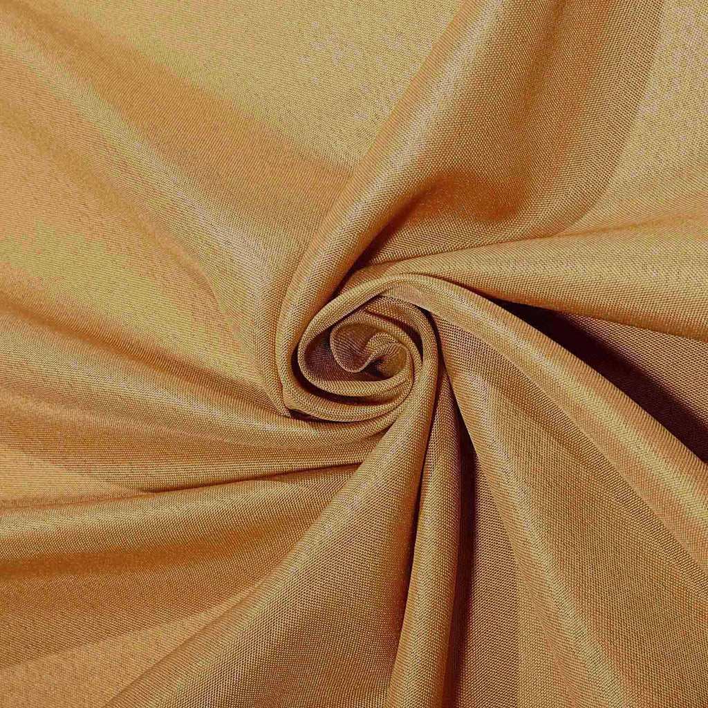 Polyester 70"x70" Table Overlay Square Tablecloth Gold - Wrinkle-Resistant & Durable Table Cover