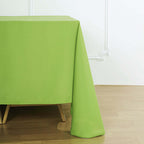 Polyester Square 90"x90" Tablecloth Apple Green - Wrinkle-Resistant & Durable Table Cover