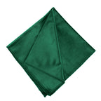 5 Pack Premium Velvet 20"x20" Napkins Hunter Emerald Green - Soft Sheen Finish Cloth Napkins