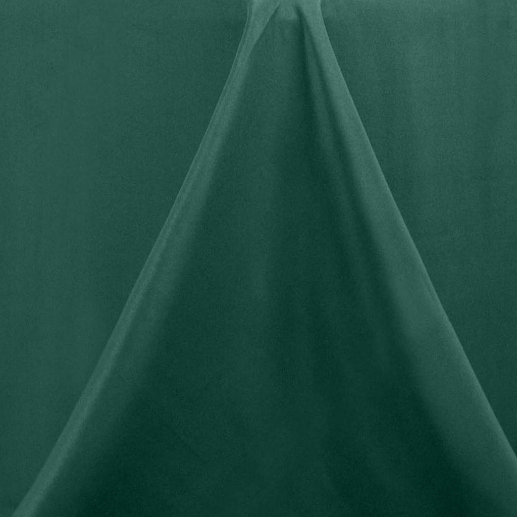 Premium Polyester 108" Round Tablecloth Hunter Emerald Green - Wrinkle-Resistant 220GSM Table Cover