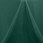 Premium Polyester 108" Round Tablecloth Hunter Emerald Green - Wrinkle-Resistant 220GSM Table Cover