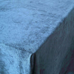 Premium Velvet 90"x156" Rectangle Tablecloth Navy Blue - Reusable Soft & Seamless Table Cover