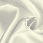Satin Chair Cover Self-Tie Universal Design Ivory - Durable Slip-On Cover for Folding, Dining, Banquet & Standard Chairs