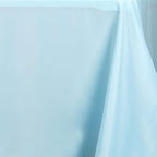 Polyester 90"x132" Rectangle Tablecloth Light Blue - Seamless Wrinkle-Resistant Table Cover