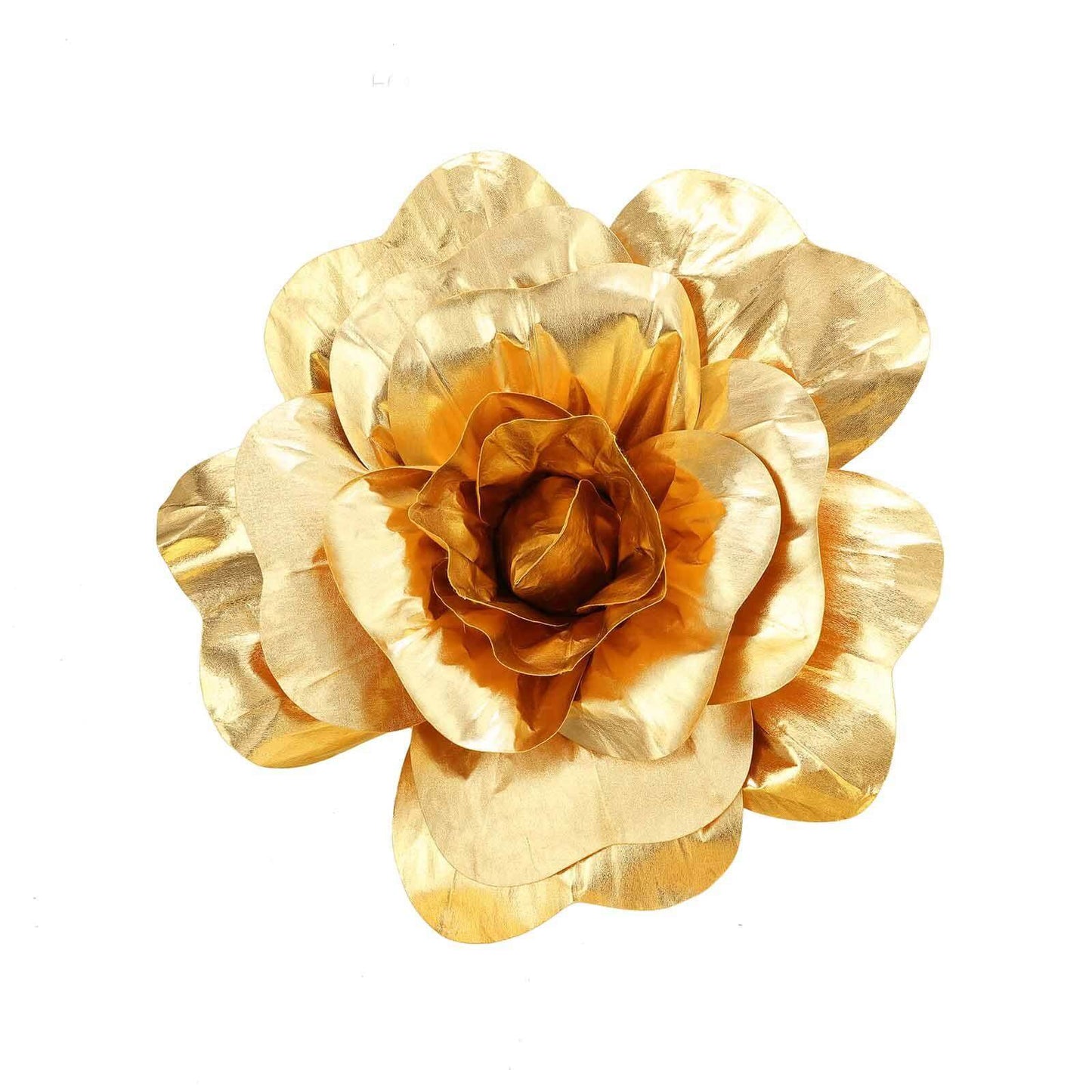 2 Pack 24" Large Metallic Gold Real Touch Artificial Foam DIY Craft Roses