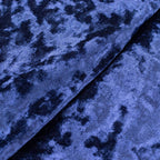 65"x5 Yards Navy Blue Crushed Velvet Fabric Bolt, DIY Craft Fabric Roll