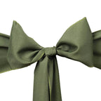 5 Pack Polyester Chair Sashes Olive Green 6"x108"