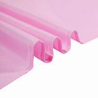 Polyester 90"x90" Table Overlay Square Tablecloth Pink - Wrinkle-Resistant & Durable Table Cover