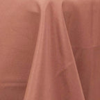 Premium Polyester 132" Round Tablecloth Terracotta (Rust) - Seamless 220GSM Wrinkle-Resistant Table Cover