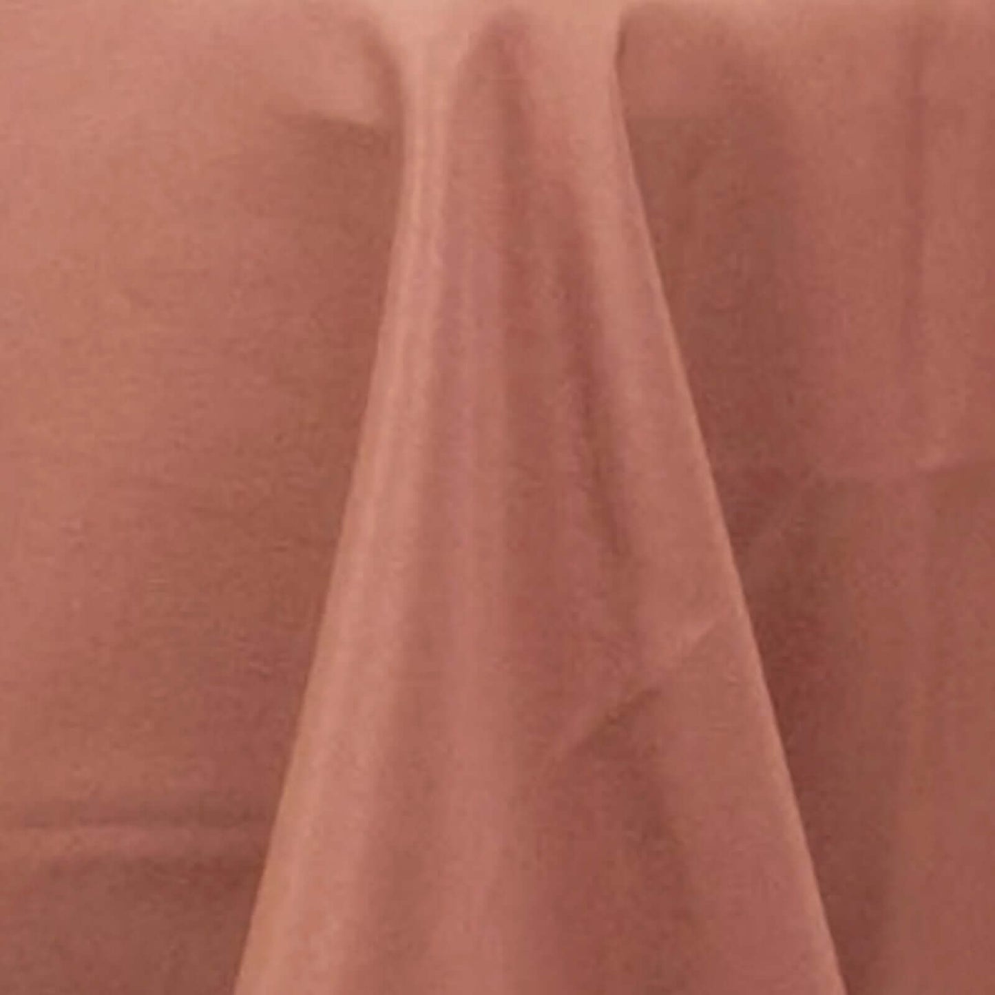Premium Polyester 132" Round Tablecloth Terracotta (Rust) - Seamless 220GSM Wrinkle-Resistant Table Cover