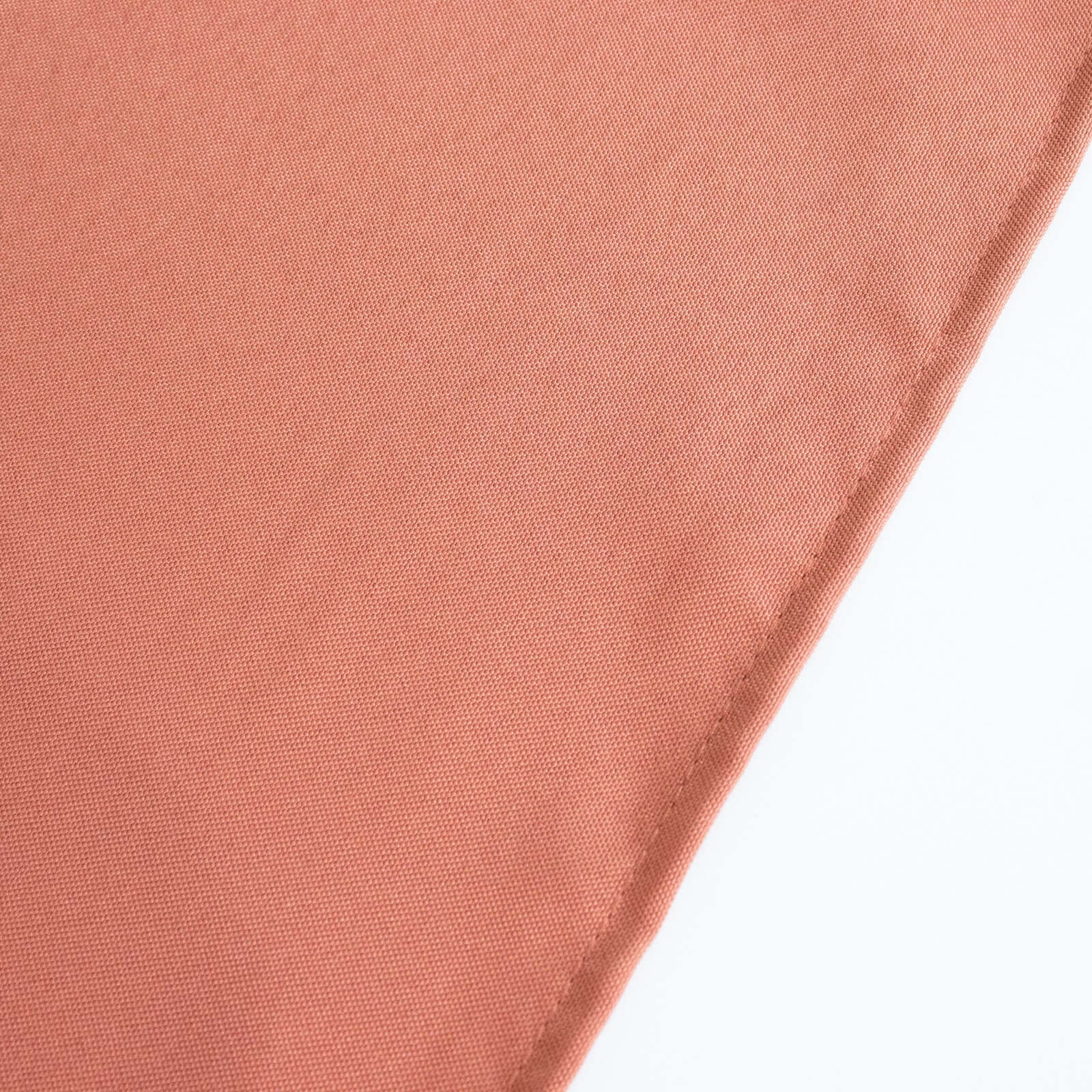 Premium Polyester 54"x54" Table Overlay Square Tablecloth Terracotta (Rust) - Stain and Wrinkle-Resistant 220GSM Table Topper