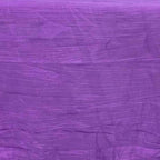 Taffeta 60"x102" Rectangle Tablecloth Purple - Accordion Crinkle Table Cover