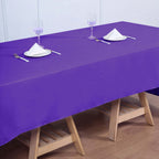 Polyester 60"x126" Rectangle Tablecloth Purple - Wrinkle-Resistant Table Cover