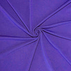 Spandex 30" Round Cocktail Table Cover Purple - Easy to Maintain Stretch Fitted Highboy Tablecloth