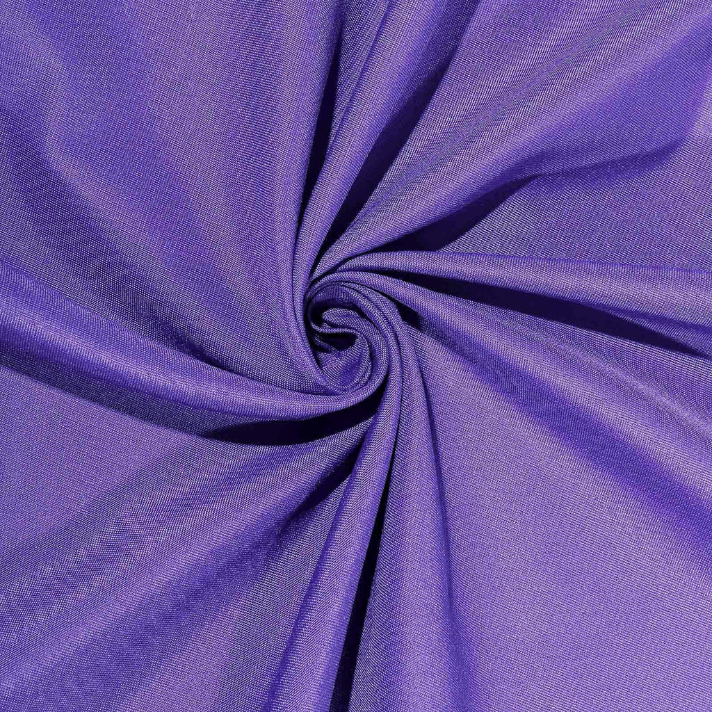 Polyester 90"x90" Table Overlay Square Tablecloth Purple - Wrinkle-Resistant & Durable Table Cover