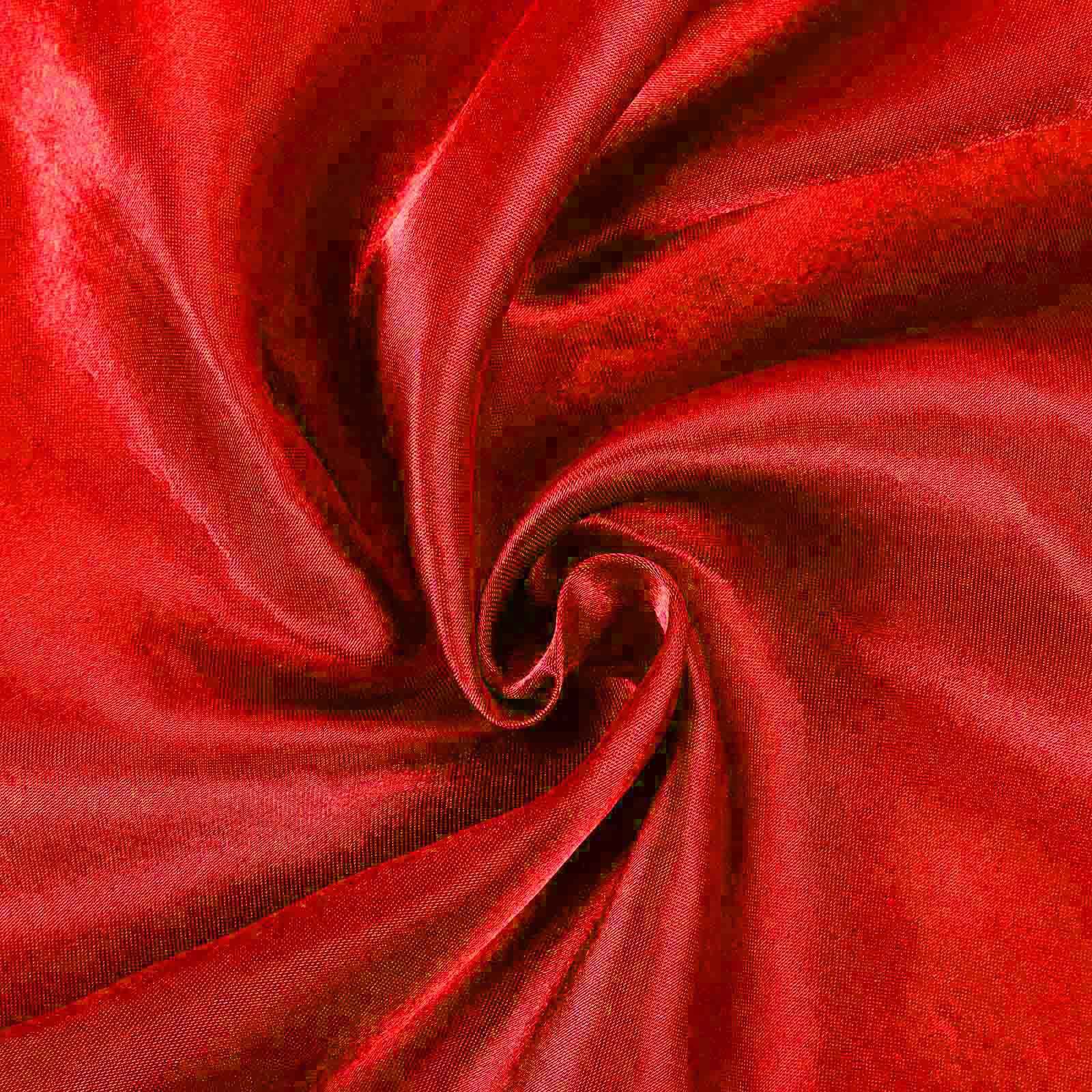 Satin 90" Round Tablecloth Red - Smooth and Lustrous Table Cover