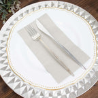 50-Pack Paper Napkins Silver - Soft Disposable 2-Ply Dinner Napkins for Weddings
