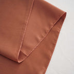Satin 72"x72" Table Overlay Square Tablecloth Terracotta (Rust) - Smooth Finish Table Cover