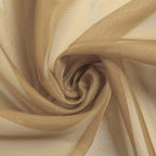 18ft Champagne Sheer Organza Wedding Arch Drapery Fabric, Window Scarf Valance