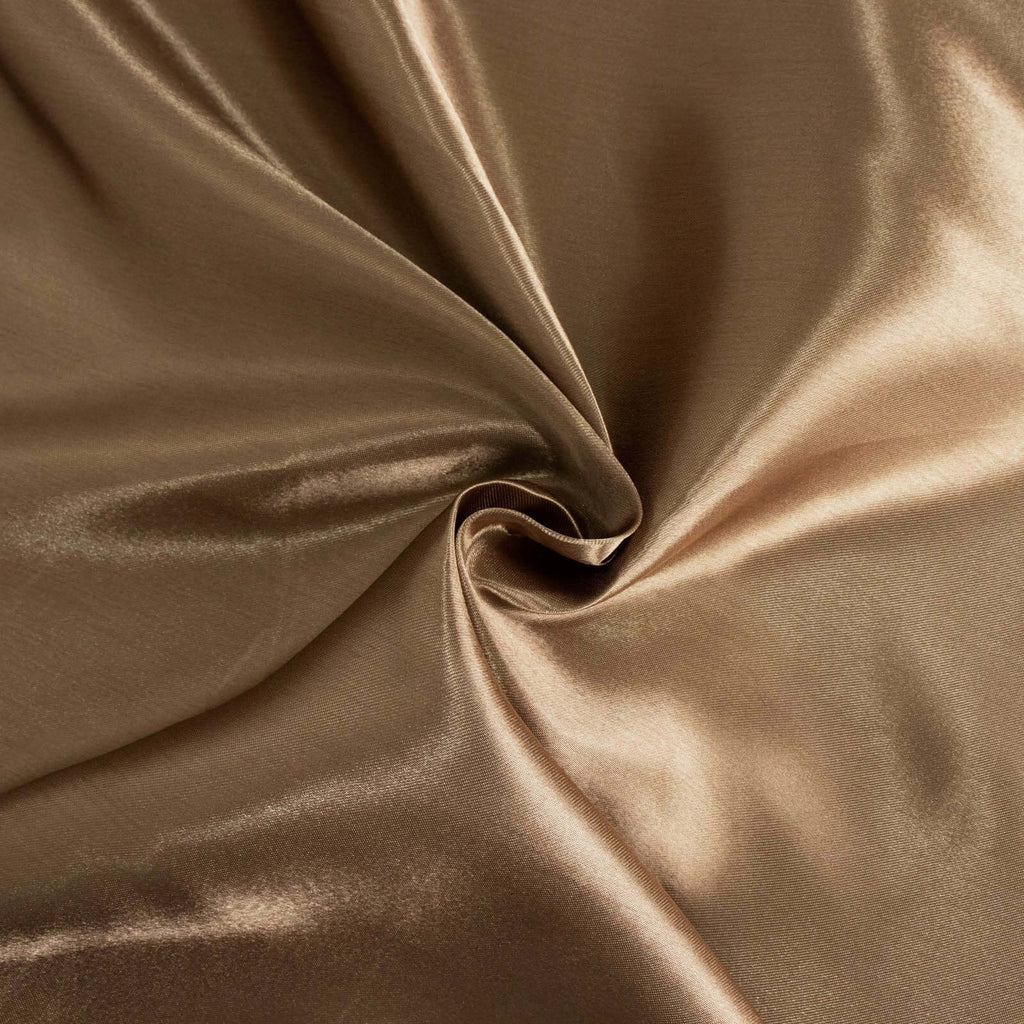 5 Pack Satin 20"x20" Napkins Taupe - Luxurious Shine & Smooth Dinner Napkins